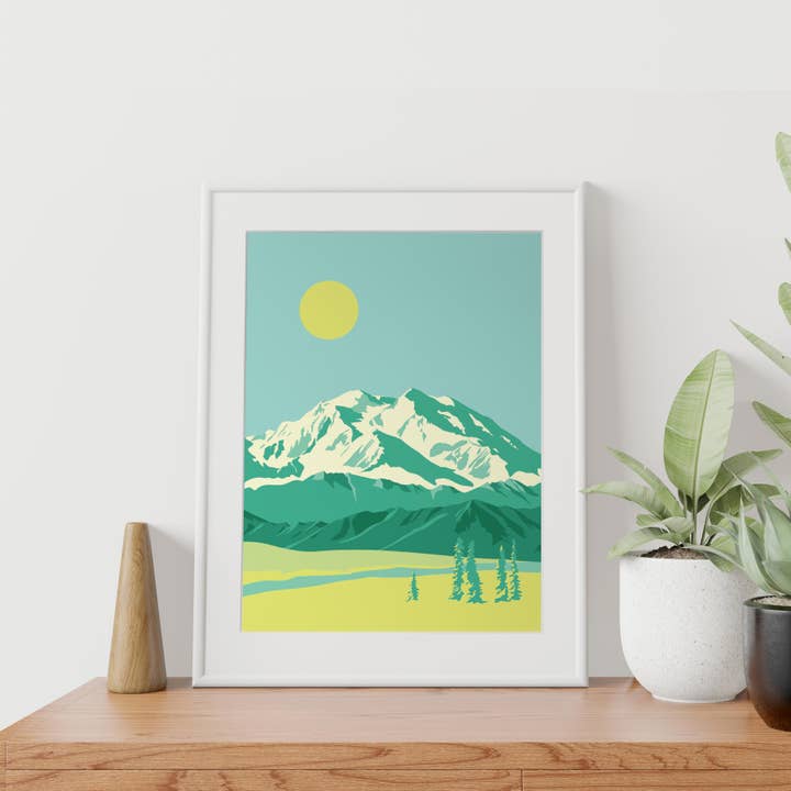 Ivivid Design - Wholesale Art Print - Denali Mountain - Alaska