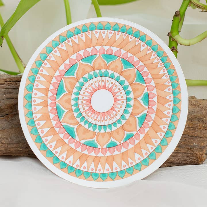 Compassion Mandala Sticker for wholesale by Beacons Mandala