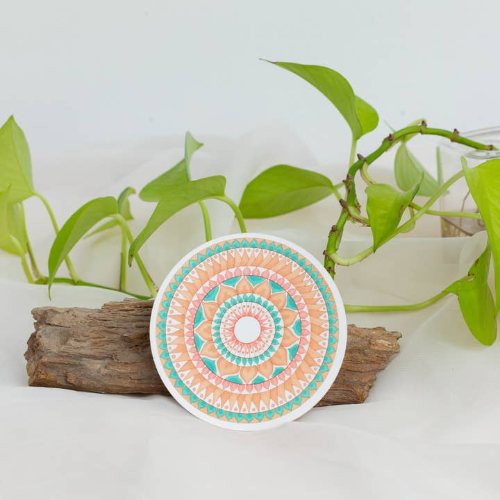 Autocollant Mandala Compassion pour la vente par Beacons Mandala