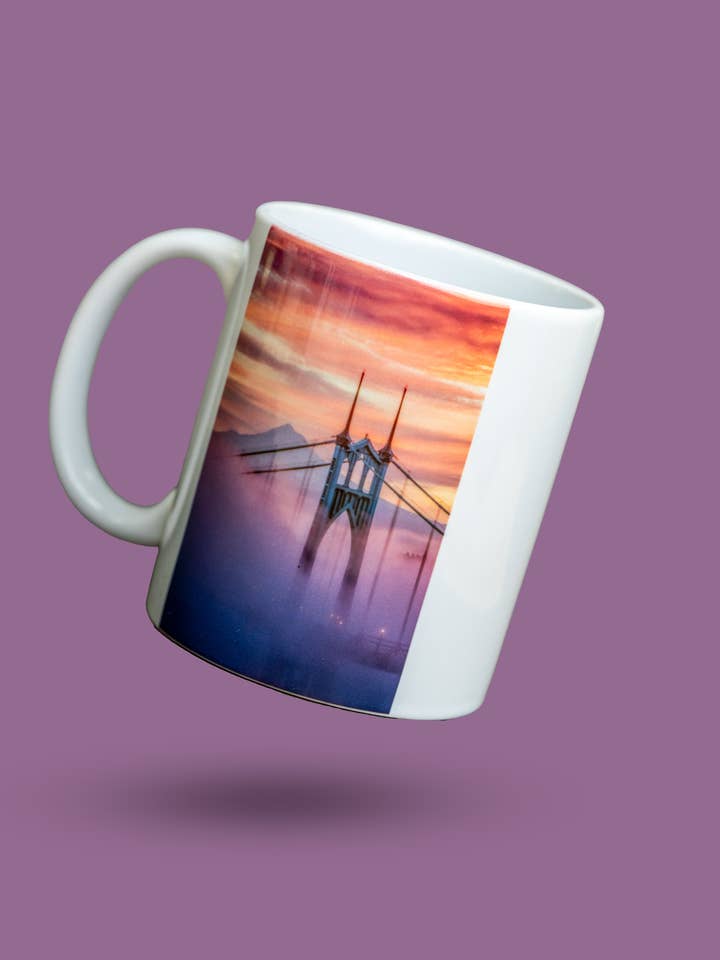 St Johns Fog Coffee Mug for wholesale by Photo to Canvas