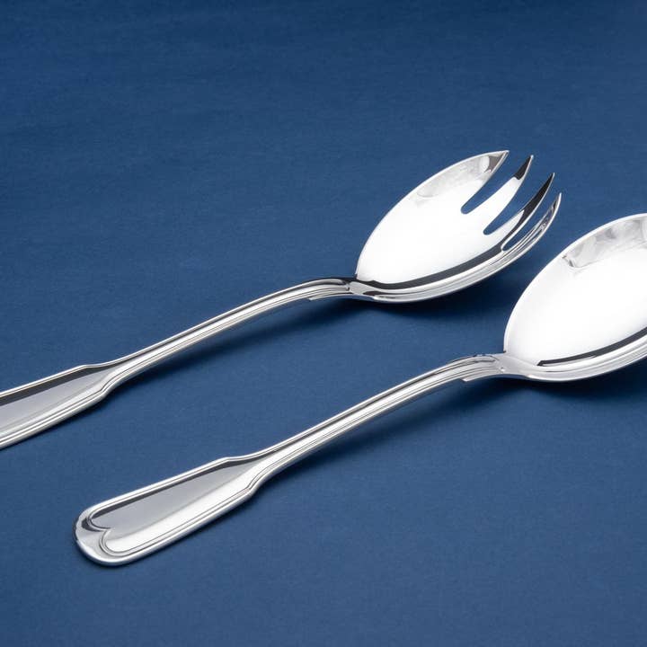 Augsburger Faden silver cutlery salad spoon for wholesale by Gebrüder Reiner GmbH & Co. KG