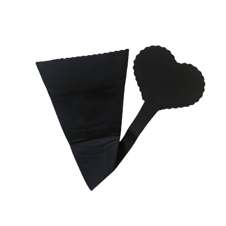 Conjunto de lencería Black Heart Invisible Tanga y Pantie para venta al por mayor de Neva Nude