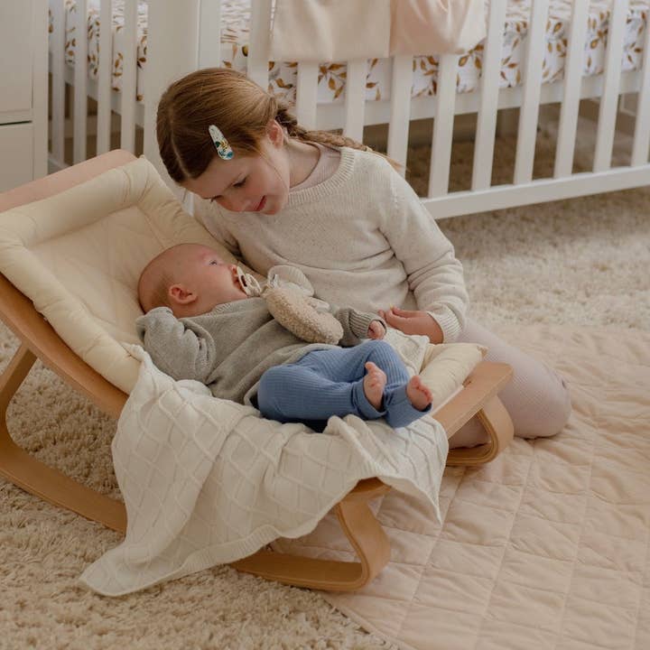 Jersey de algodón Ponchik para bebés y niños, tejido Koala Speckle Knit para venta al por mayor de Ponchik Babies + Kids