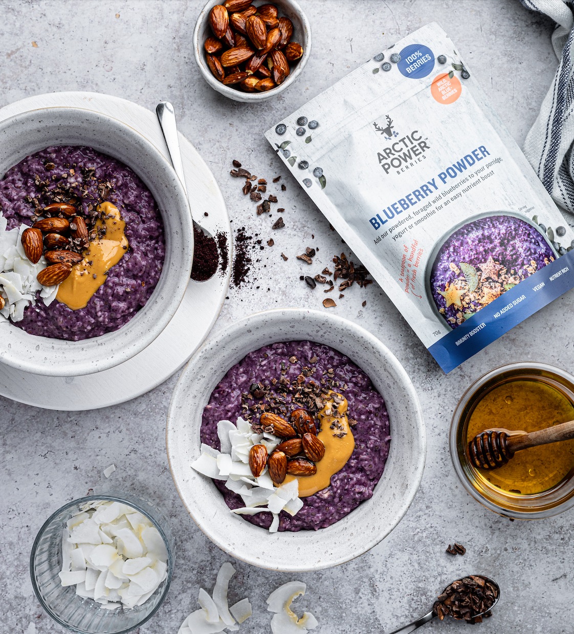 Arctic Power Berries – wholesale Protein/superfood powder – Blueberry Powder 70g1