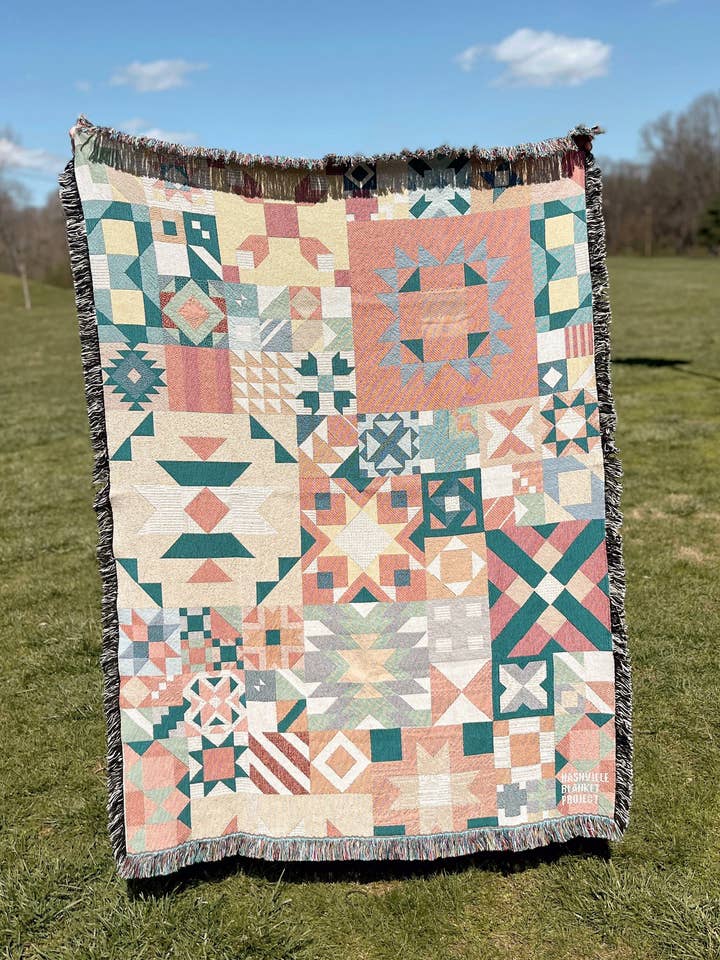 Geo Quilt Blanket for wholesale by Faircloth