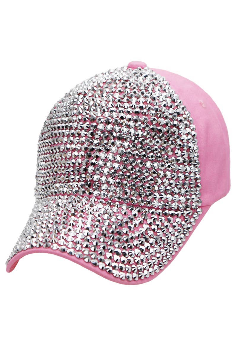 Cap Zone – wholesale Baseballkeps - Dam – Full Bling Rhinestone Twill Bomullsbasebollkeps12