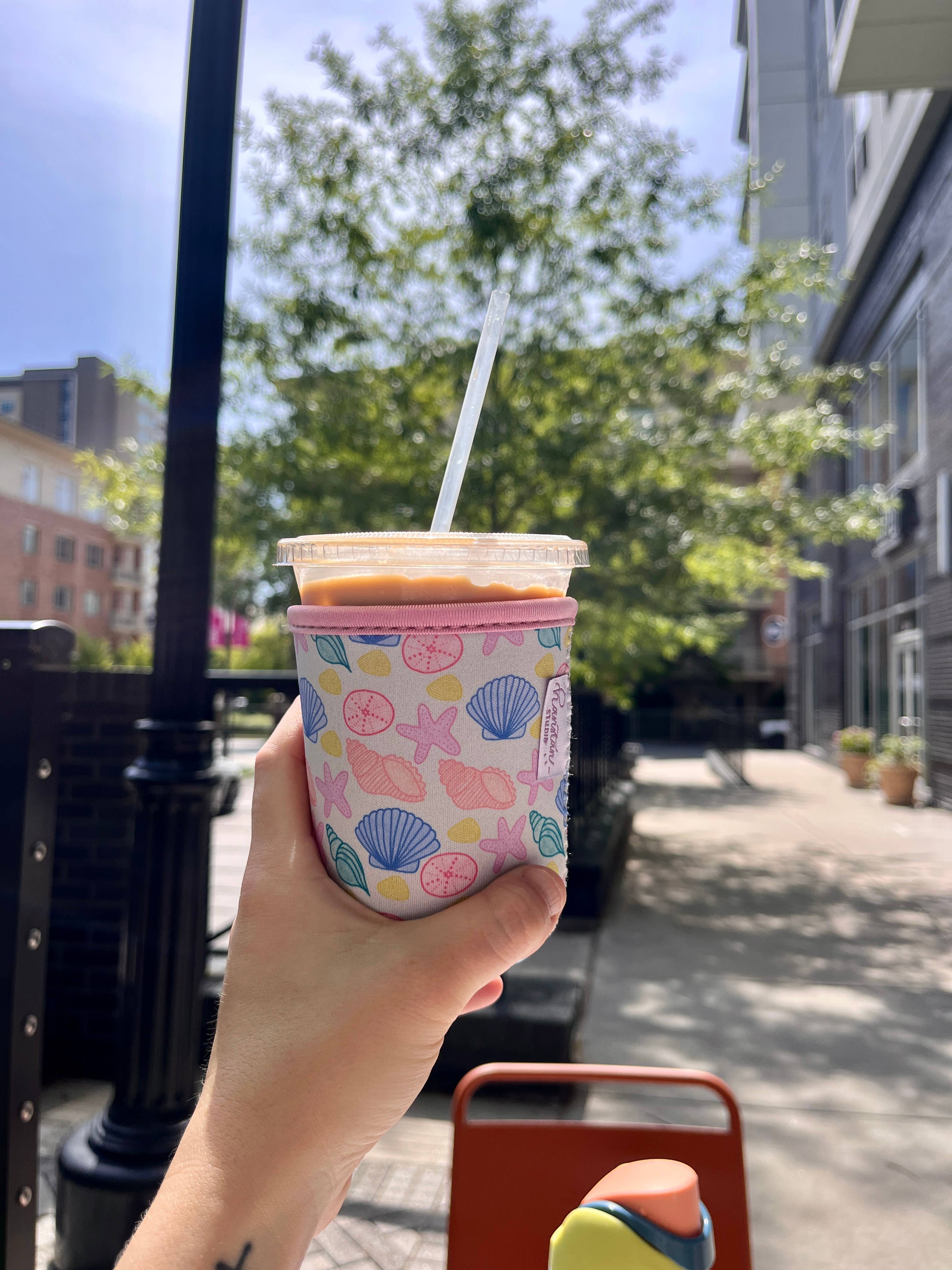 Hanstan Studio - Wholesale Drink Huggers & Koozies - Sea Shell Coffee Sleeves2