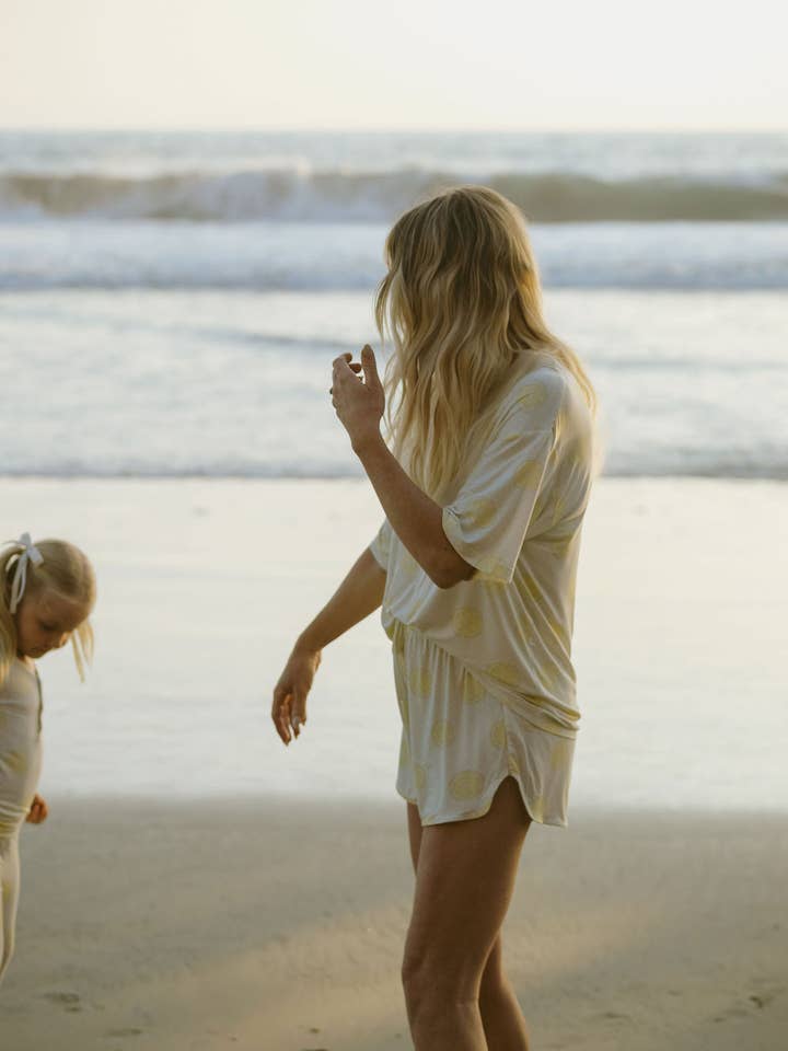 Forever French Baby - Wholesale Lounge Set - Women's - Women's Bamboo Short Set | Lemon Drop2