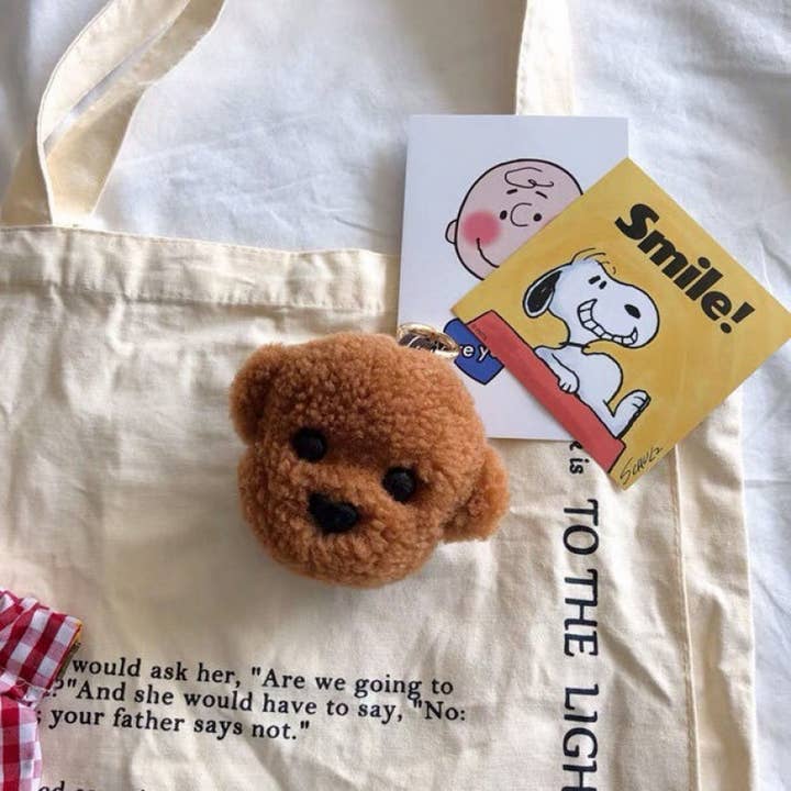 ACCITY - Wholesale Keychain - Unisex - LAMB FUR PUPPY PLUSH BAG PENDANT CAR KEYCHAIN_CWMM25001