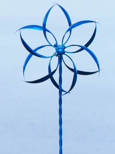 32" Blue Feather Spinner for wholesale by Ancient Graffiti