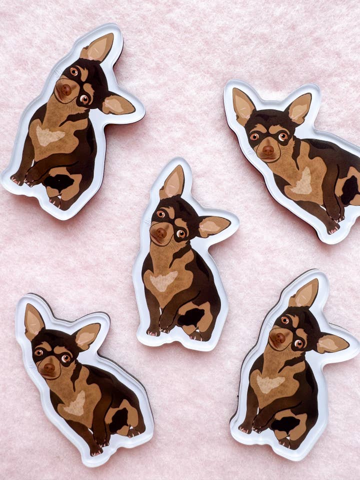 Chihuahua (brown) Magnet for wholesale by Our Cheery Corner
