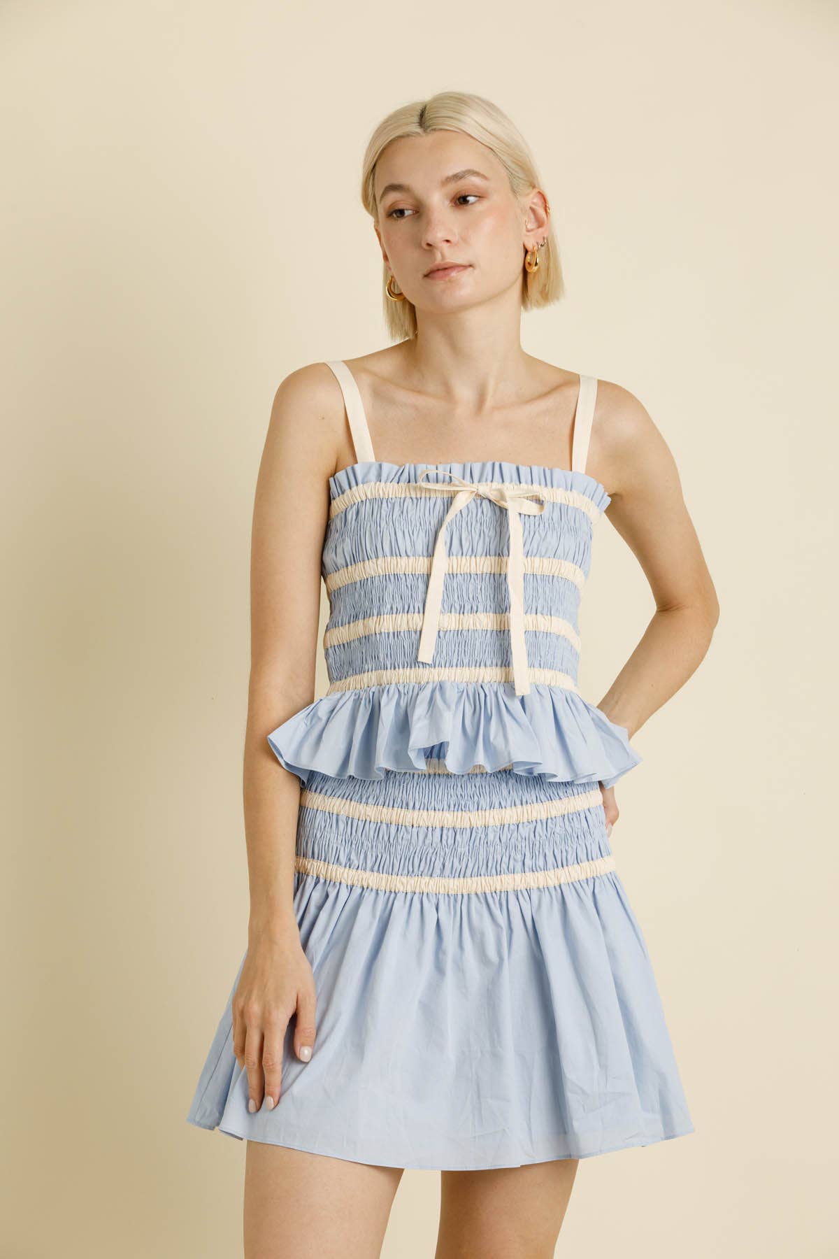 Aureum - Wholesale Blouse - Women's - AT2045 - COMBO TRIMMING CAMI TOP4