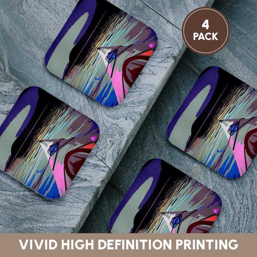 3dRose – wholesale Coasters – 3dRose, Cool fun Artsy Kayaking Art Design with Kayak boat on the Water, Coaster12