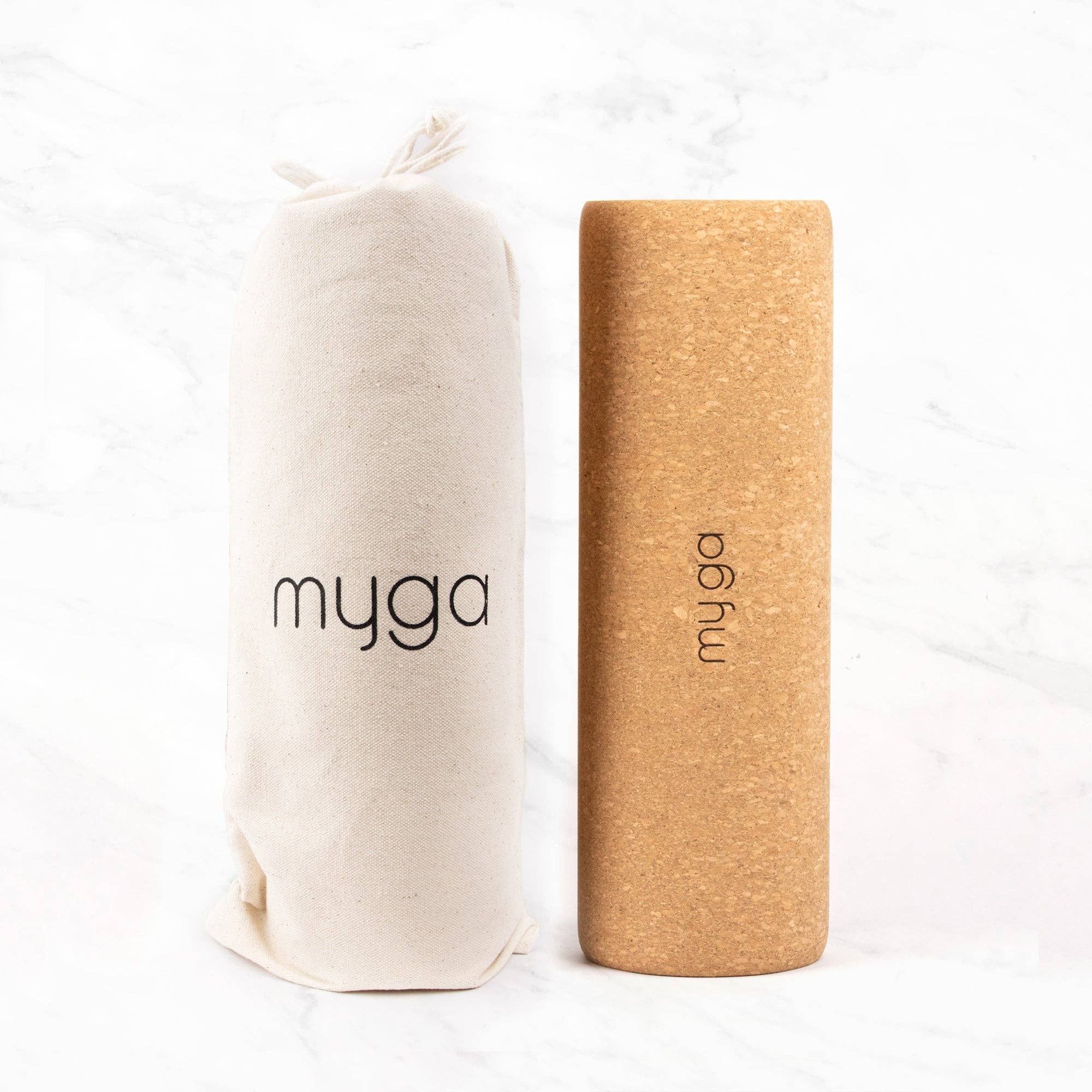 Myga - Vente Appareils de massage - Rouleau de massage en liège naturel disponible en 10 x 30 cm et 15 x 45 cm.9