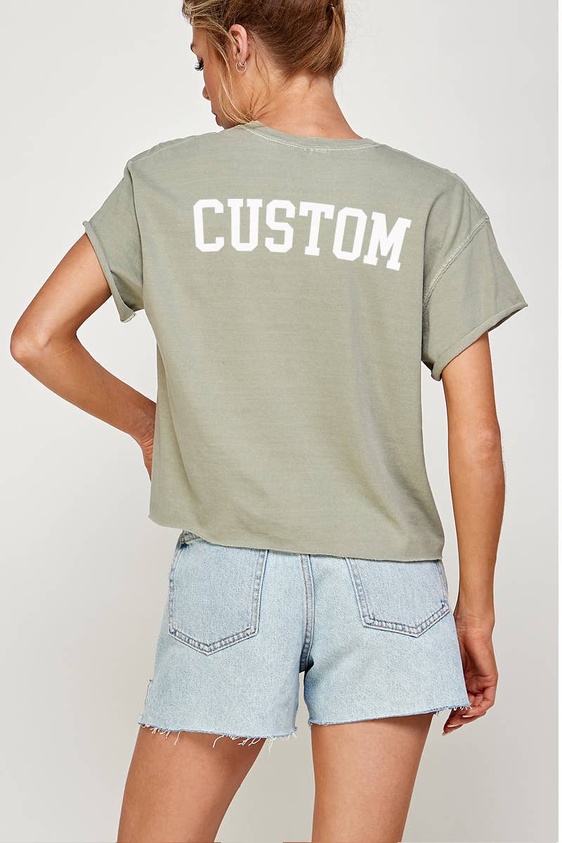 Illustrated Society - Vente T-shirt sérigraphié – femme - HAUT COURT GRAPHIQUE VINTAGE PERSONNALISÉ5