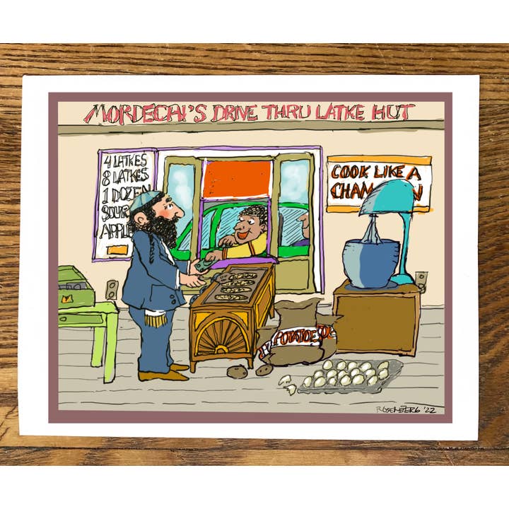 Hanukkah: Latke-hytten for engroshandel hos Cards by Charlot