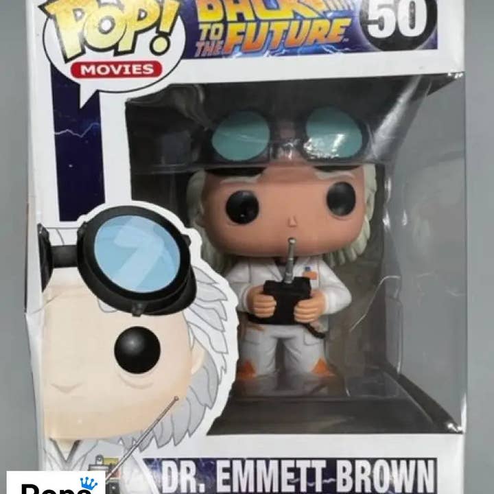 REMOVED BRAND - Wholesale Figurine Toy - Kids - 50 Dr. Emmett Brown - Back To The Future - Box Damaged Funko POP