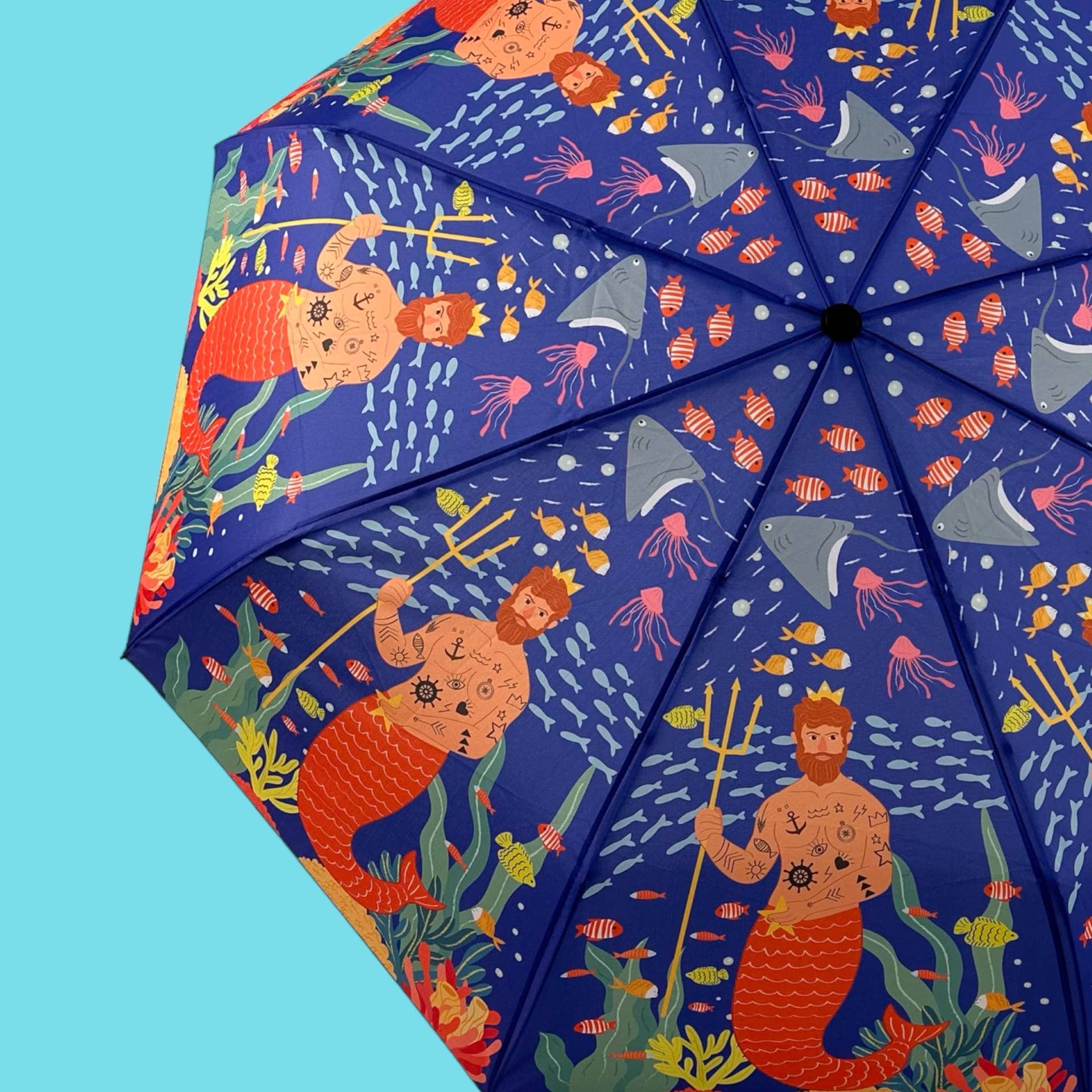 Naked Decor - Wholesale Umbrella - Unisex - Under the Sea with Atlantis Merman Umbrella1