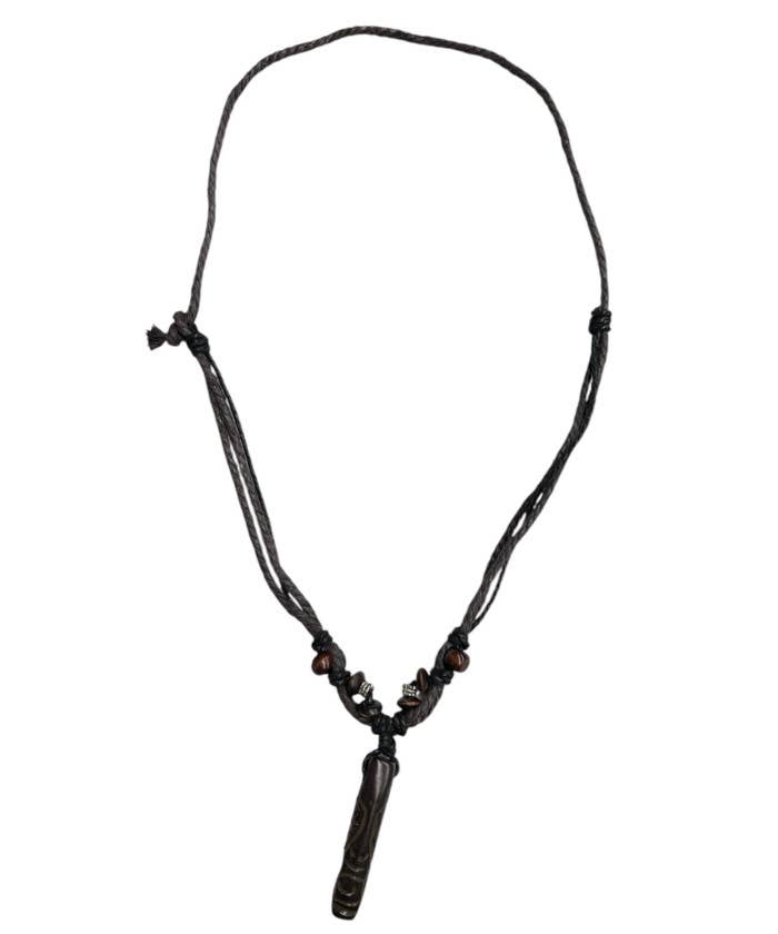 DK Hawaii - Wholesale Pendant/Charm Necklace - Tiki Mask Pendant Adjustable Necklace2