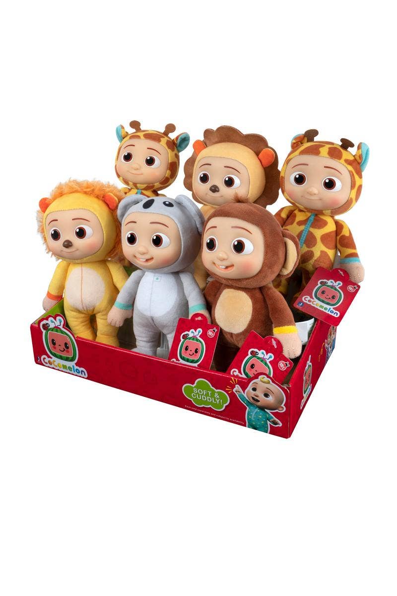 License 2 Play Toys - Wholesale Stuffed/Plush Toy - Kids & Baby - Cocomelon 8" Plush Assortment in 6pc Display - Set of 63