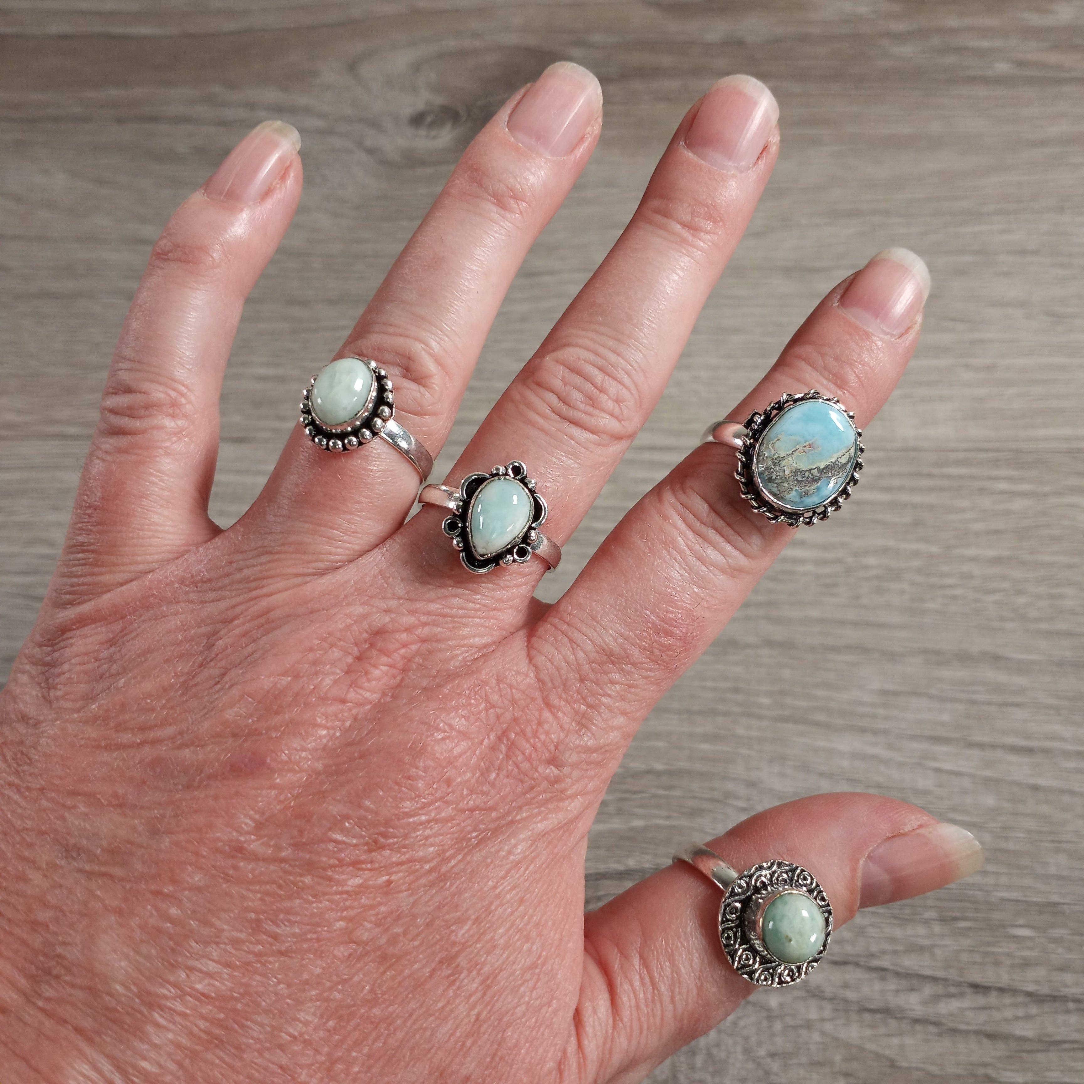 Keystone Crystals - Wholesale Cocktail/Statement Ring - Assorted Gemstone Rings in Pot Metal – Mixed Sizes14