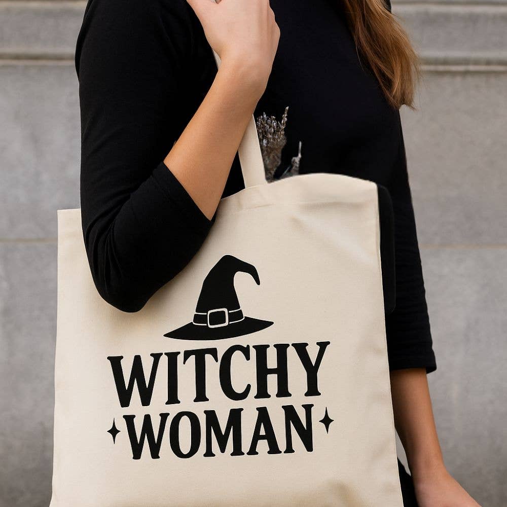Jam Wear Promos - Vendita all'ingrosso Borsa tote - Unisex - Borsa in Tela Strega – Edizione Spooky Chic1