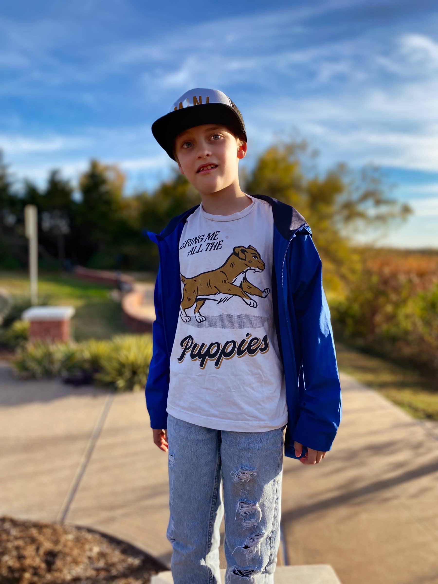 Cream Bring Me All The Puppies Kids Tee for wholesale on Faire2