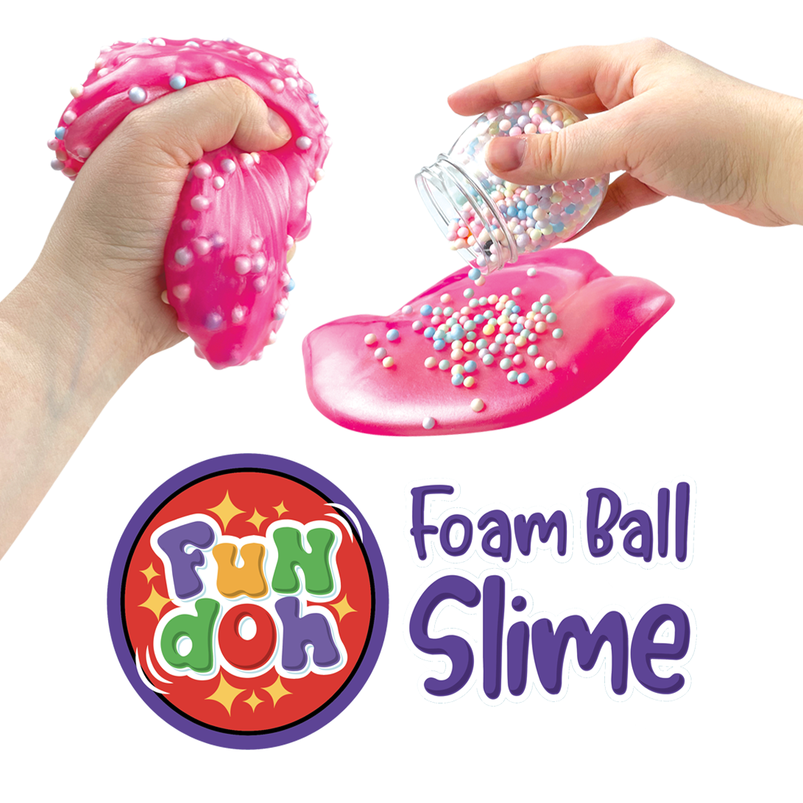 Novelty Brands - Wholesale Putty/Slime - Kids - Fun Doh Fidget Foam Ball Slime Toy - 12/Display4