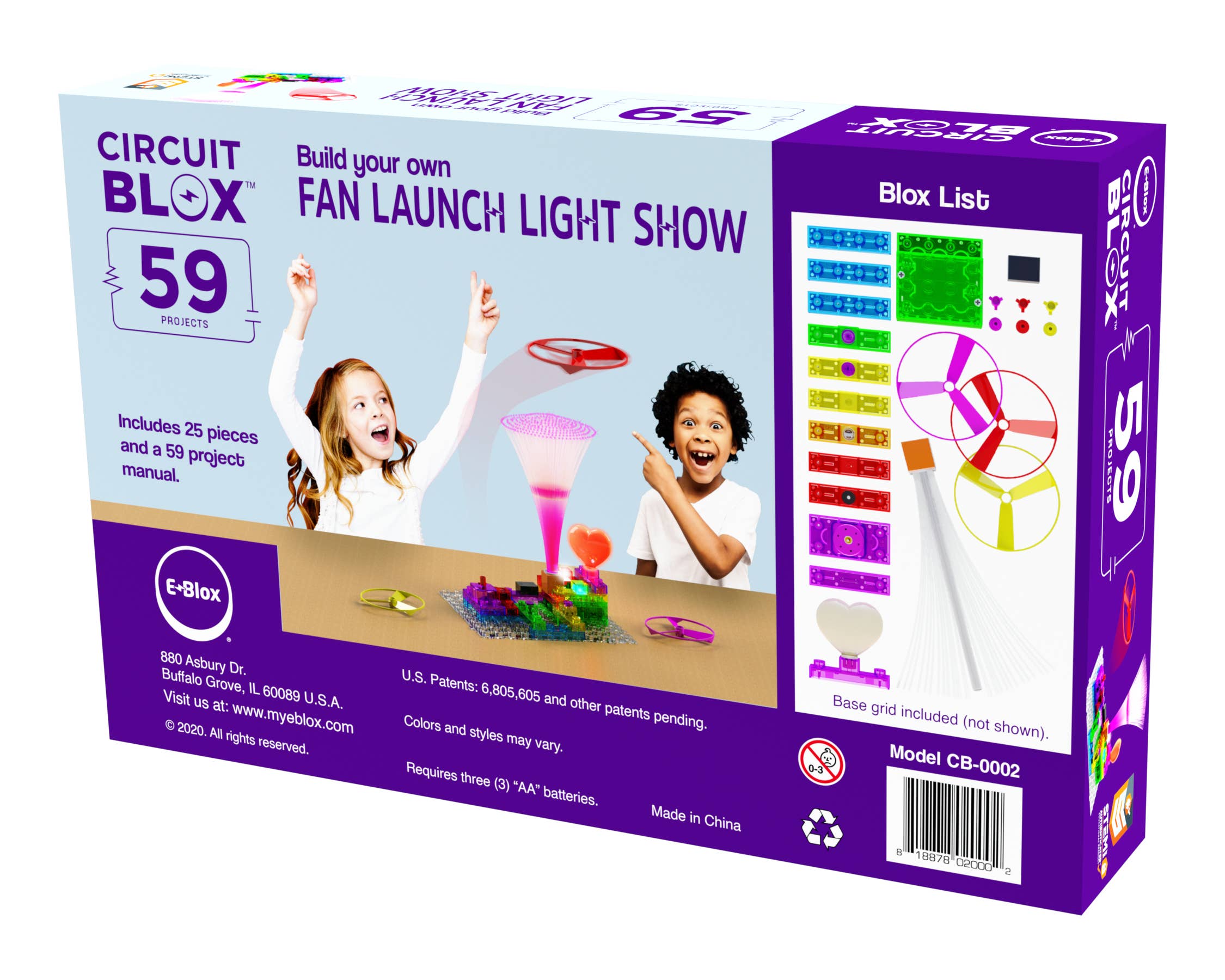 EBlox - Wholesale Building Set - Kids - Circuit Blox Build your own Light Show Fan Launch3