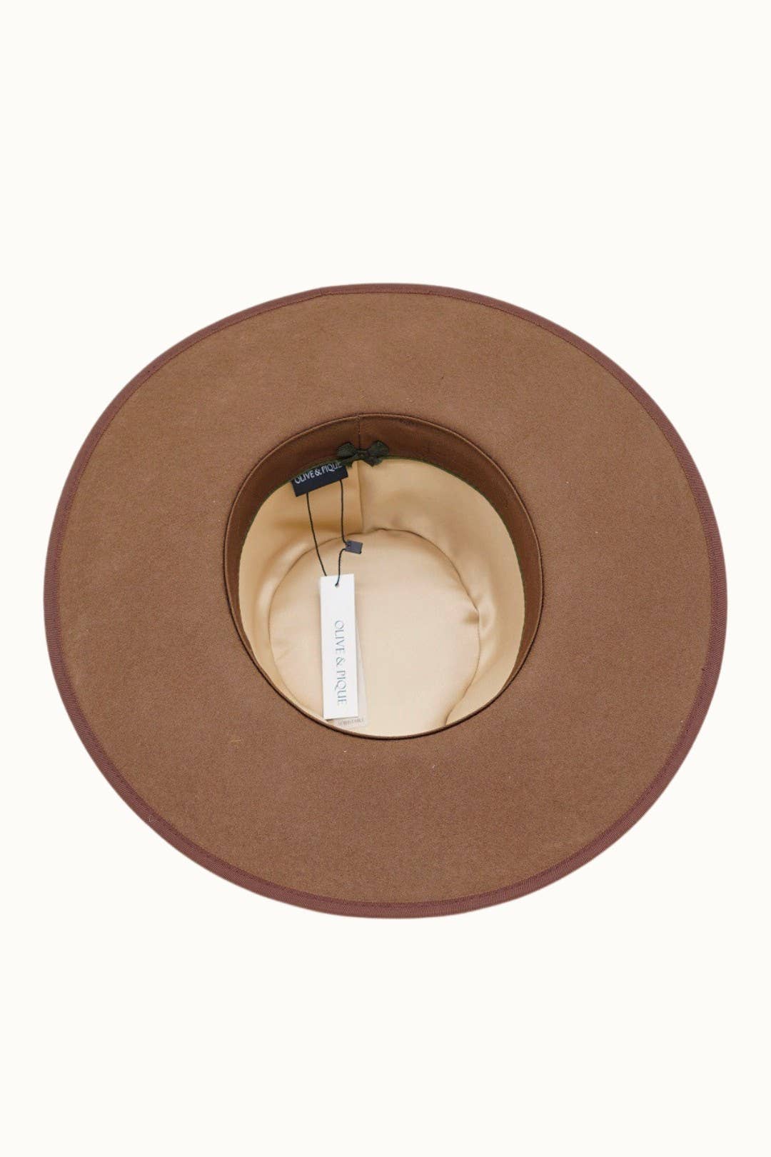 Olive & Pique - Wholesale Fedora - Unisex - GABRIEL - 100% Wool Felt Structed Rancher, Satin Lined, Chestnut5