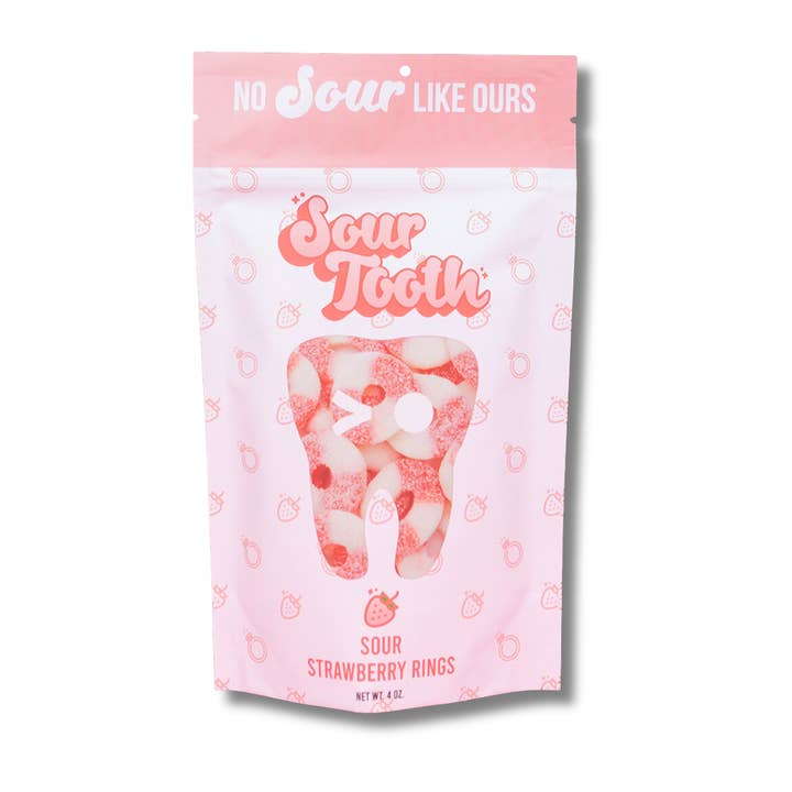 Sour Tooth - Wholesale Gummy - Sour Strawberry Rings