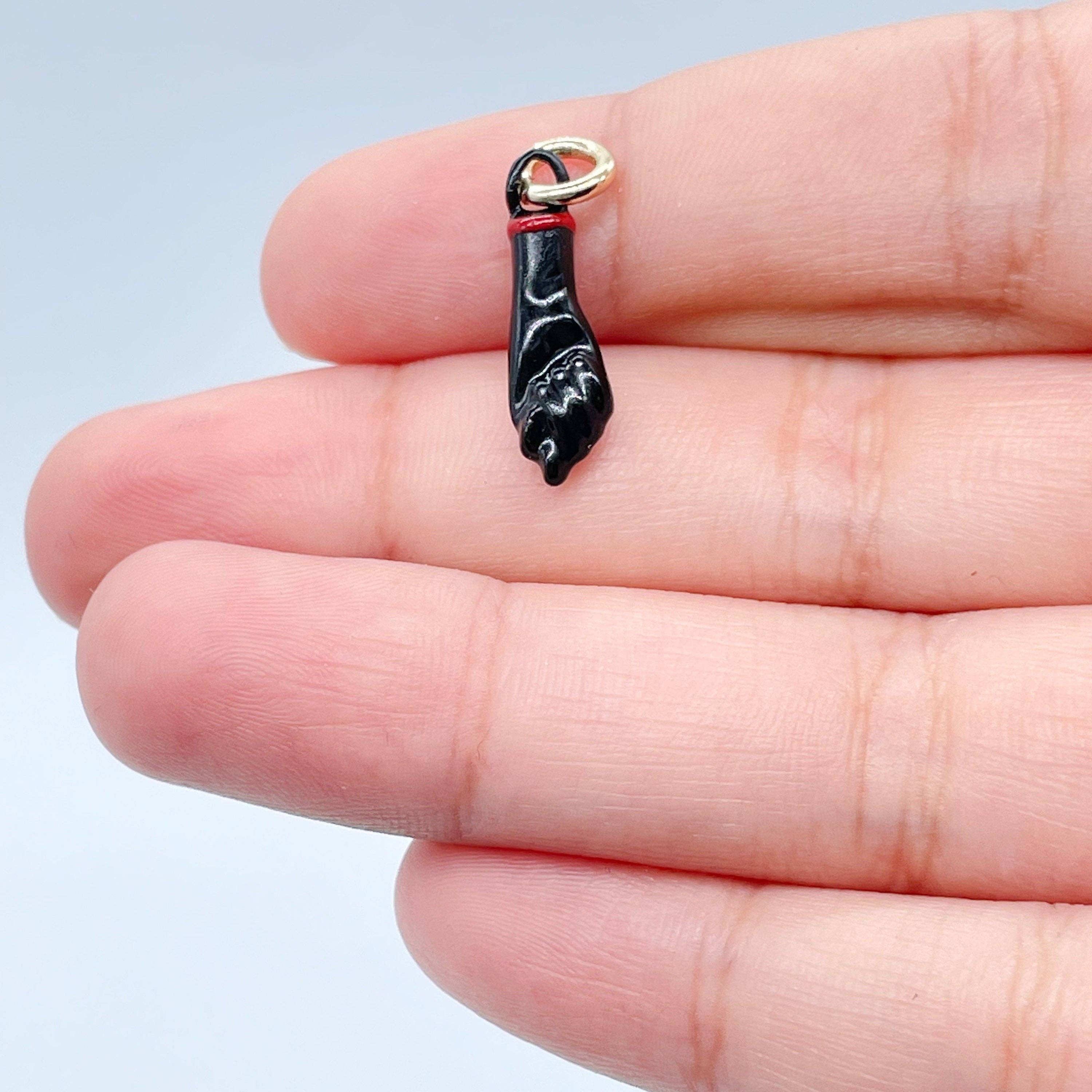 Milie - Wholesale Individual Charm/Pendant - 18k GF 15mm Protection Figa Charm1