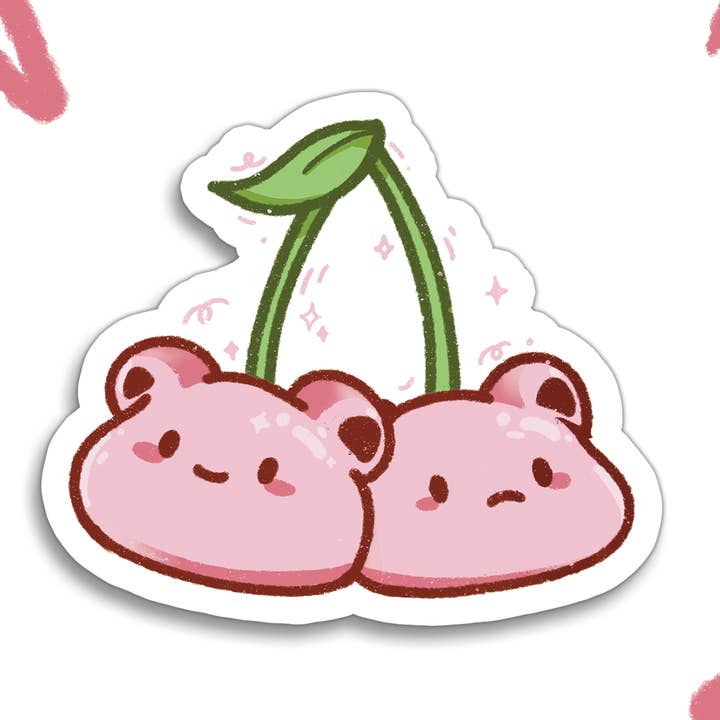 Kirsebærbjørn Mat Vinylklistermærke for engroshandel hos Astraea Amour