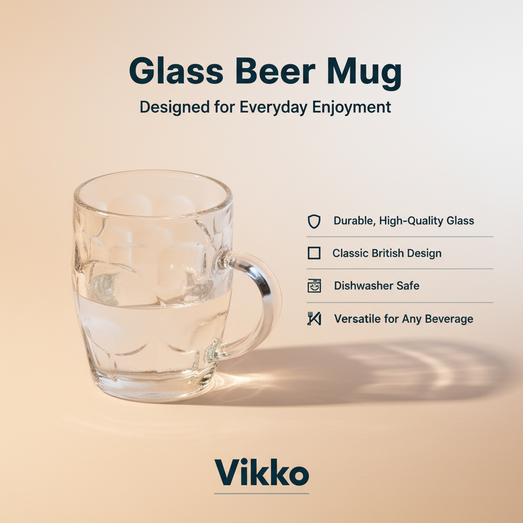 Kadra Kitchenware - Vendita all'ingrosso Boccali - Boccale di birra in vetro, 20 oz3