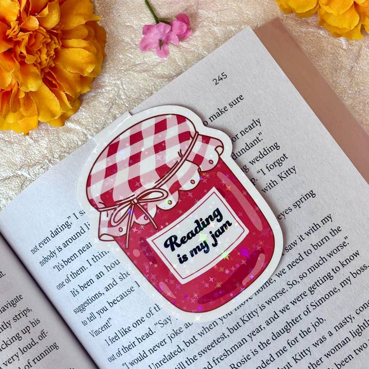 Marque-page magnétique "La lecture, c'est mon truc" pour la vente par Posh Paperie