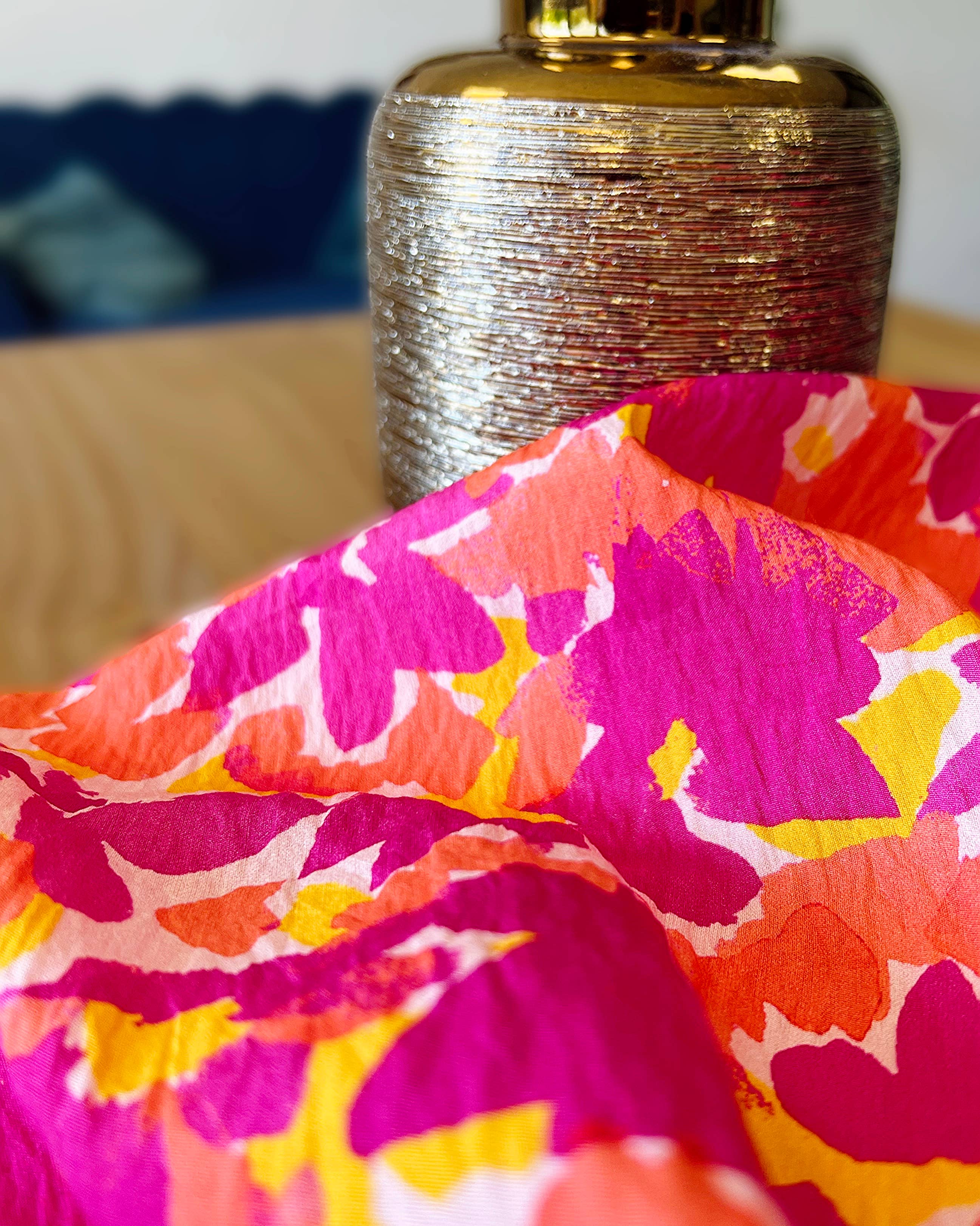 MY DRESS MADE - Venta al por mayor Tela - Tela satinada y texturizada de viscosa RIVIERA - Estampada en Francia5