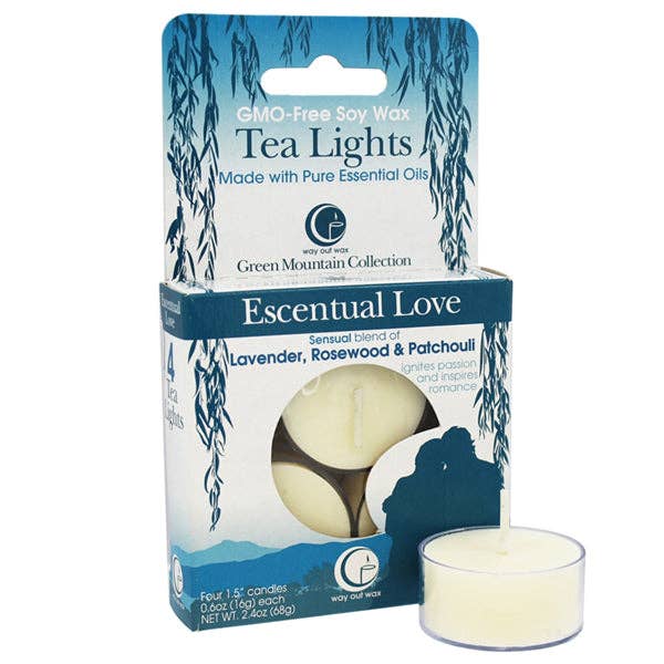 Escentual Love - Tealight Candle 4-pack for wholesale by Way Out Wax