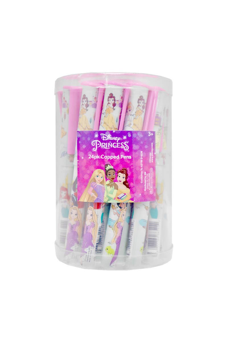 PINEAPPLE Beauty - Wholesale Pen - UPD 86544MZ Disney Princess Capped Pens - 24 pcs1