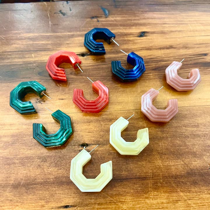 Vintage Lucite Hoops for wholesale by Odyssey & Oddities