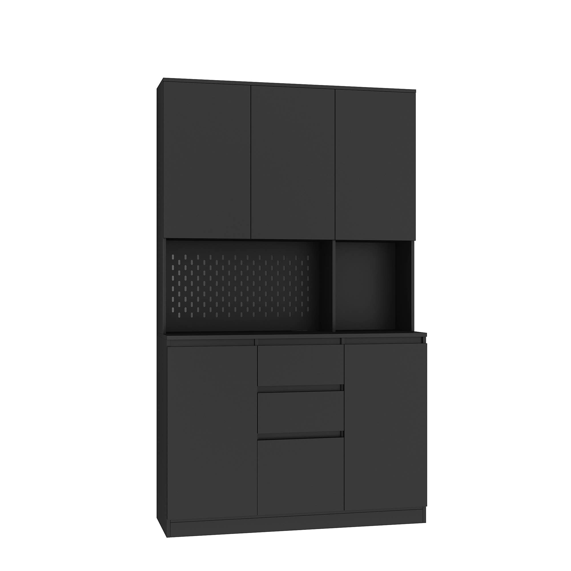 39F Inc. - Vente Armoire - Armoire de garde-manger 74", station de charge, support pour micro-ondes22