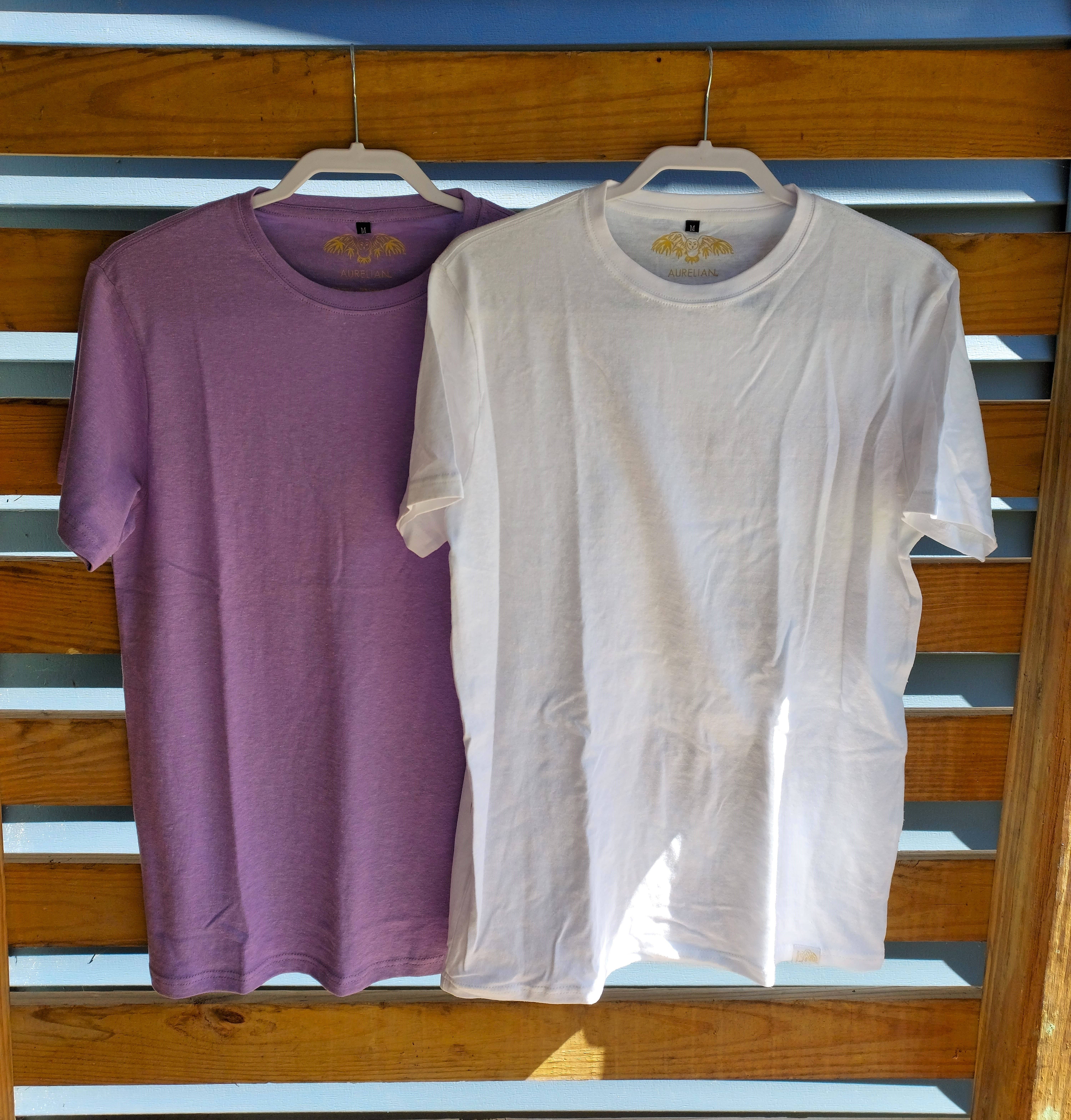 Aurelian Hemp - Wholesale T-Shirt - Unisex - Purple Rose Hemp T-Shirt | 55% Hemp, 45% Organic Cotton4