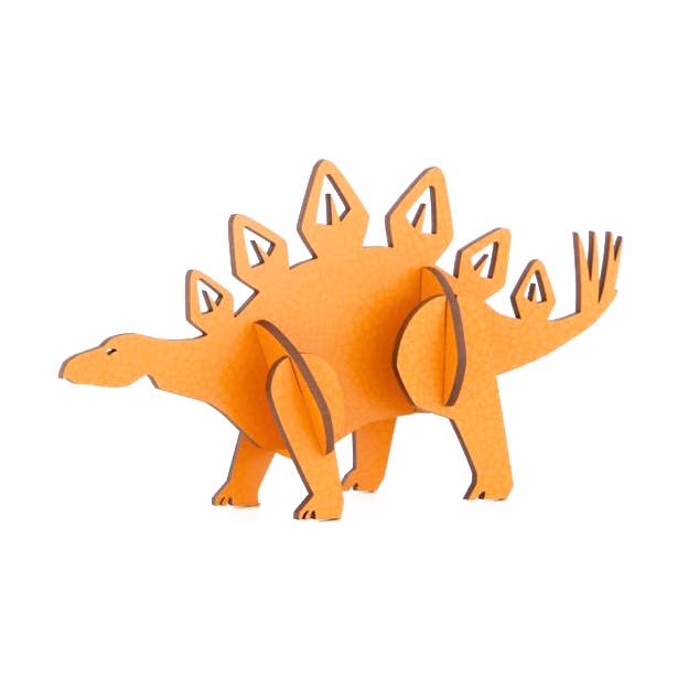 Stegosaurus Wooden Kitset (Medium), 3D Puzzle for wholesale by LITTLE AND WOOD