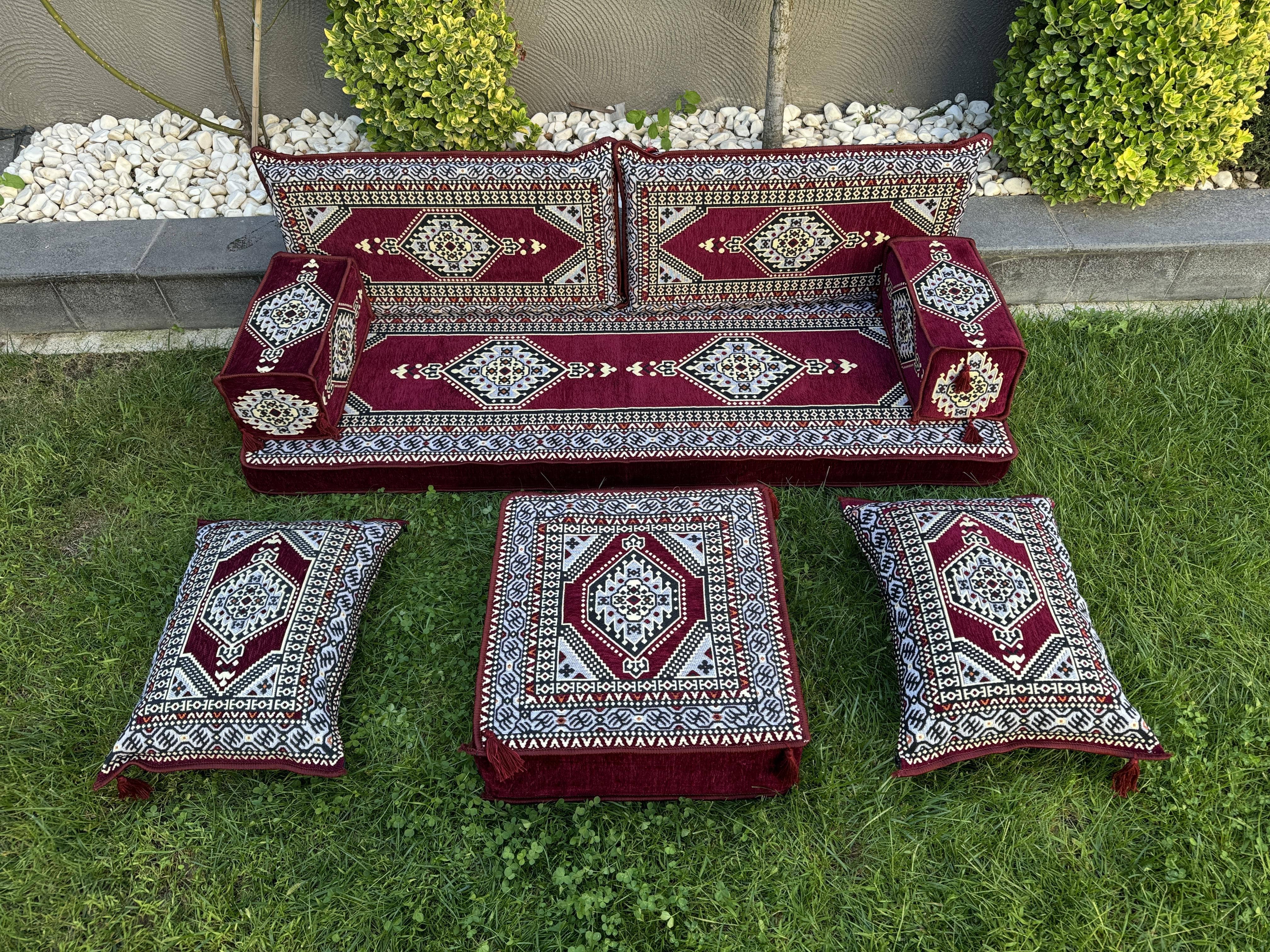 The Loom Wholesale – Engroshandel Sofa – Håndlavet Gulv Siddesofa Sæt - Traditionel Ottoman16