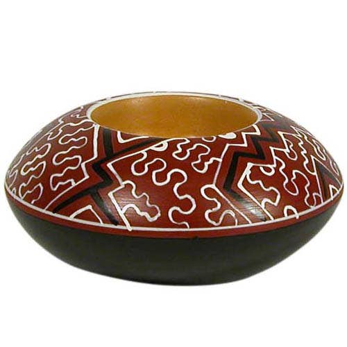 One World Projects - Wholesale Candle Holder - Shipibo Ceramic Tea Light Holder3