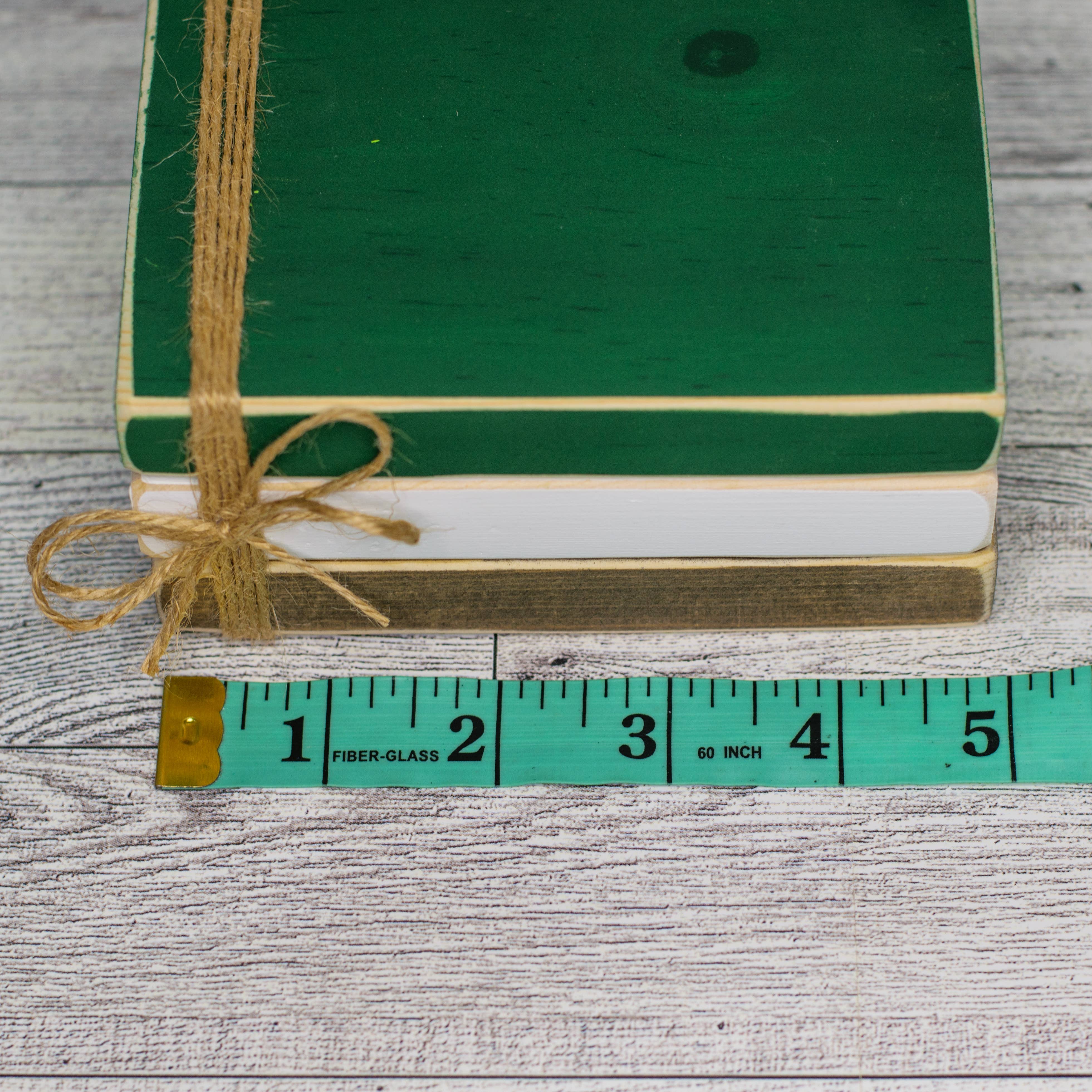 Ruaille Buaille Co - Wholesale Decorative Tabletop Object - Football book stack | Sports themed decor | Fall tiered tray3