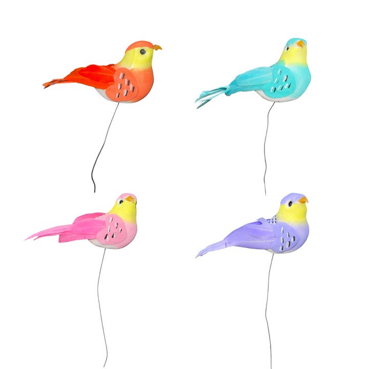 Thompson Wholesale - Wholesale Garden/Lawn Stake - Assorted Feathered Birds on Wire Picks (120 PC)4