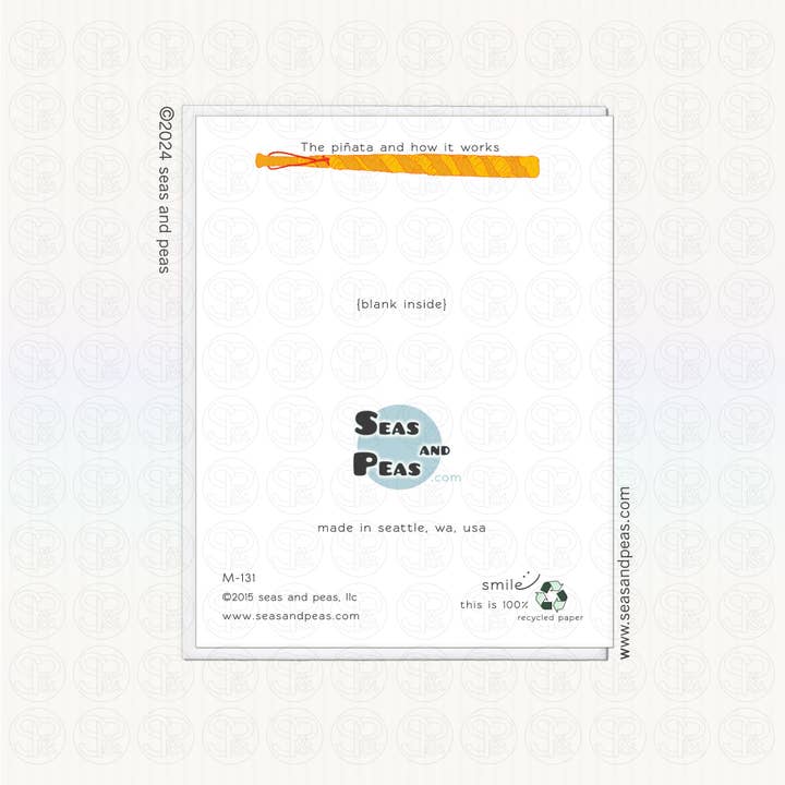 Seas and Peas, LLC - Wholesale Birthday Card - Smack The Booty Birthday Card - Mature