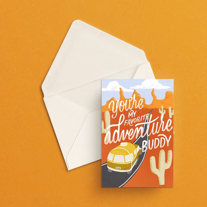 Carte de vœux You're My Favorite Adventure Buddy pour la vente par Beka Gene Studio