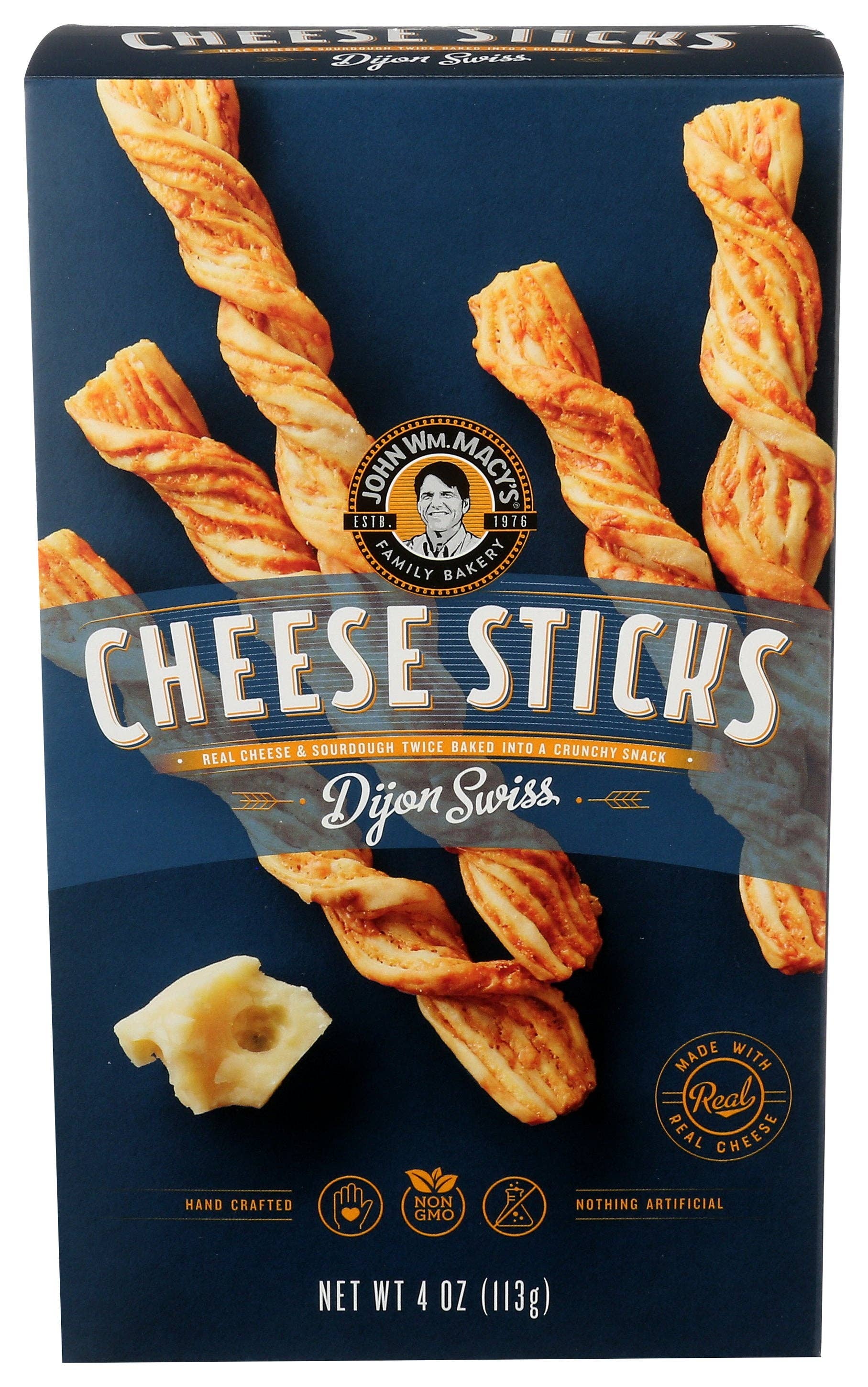 Everyday Supply Co - Wholesale Puffed Snack - MACYS CHEESESTICK DIJON SWISS - Case of 60