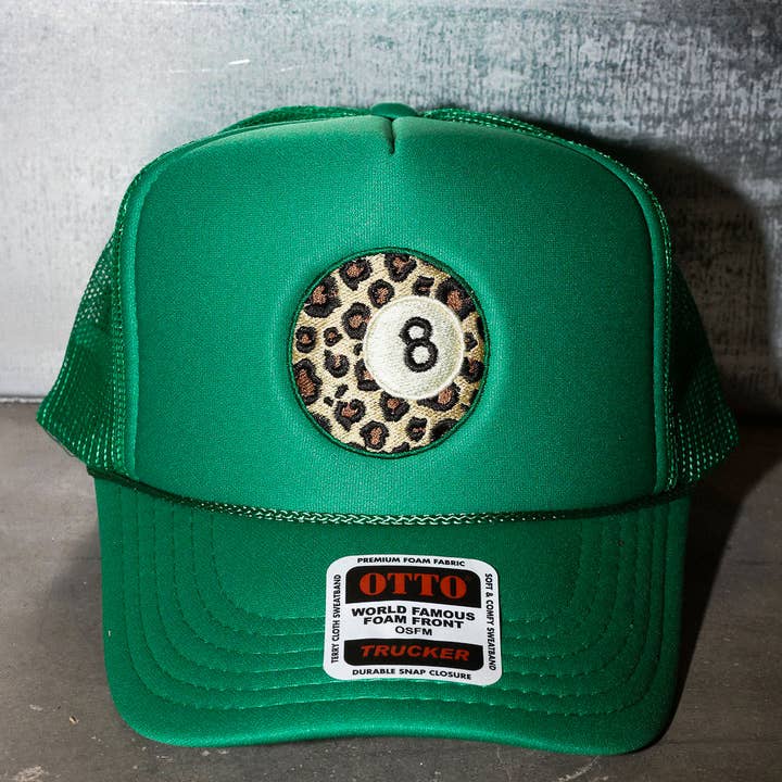 Fierce 8 Ball Kelly Green Embroidered Trucker Hat and other Purchase Wholesale vintage snapbacks. Free Returns & Net 60 Terms on Faire trending on Faire.